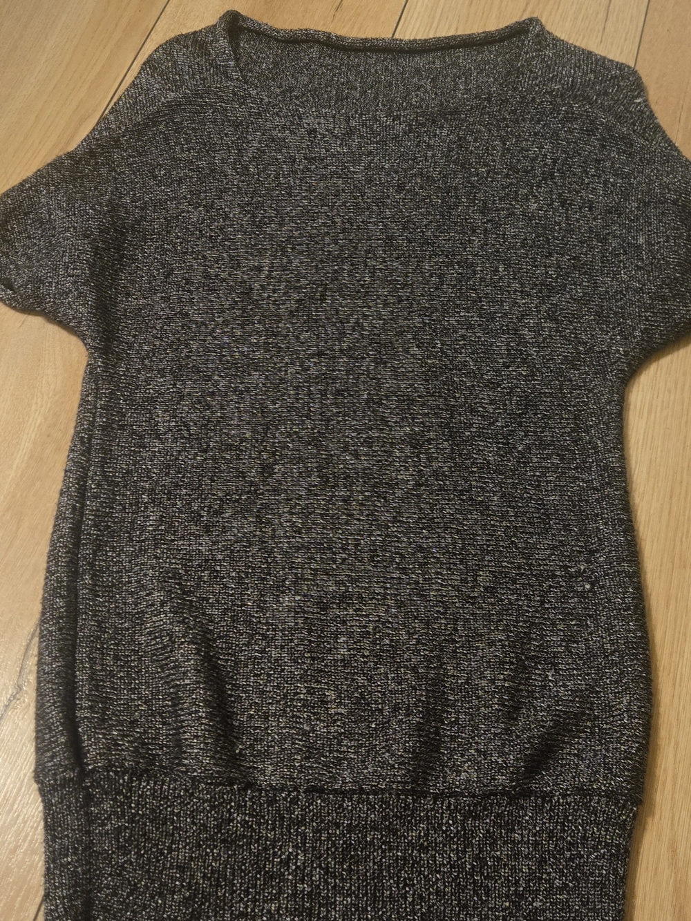 The Limited Black and Silver Knit Top